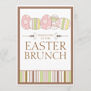 Pretty Pastel Decorate Easter Brunch Invitation