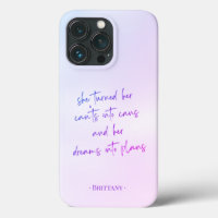 Pretty Pastel Dreams into Plans Quote
