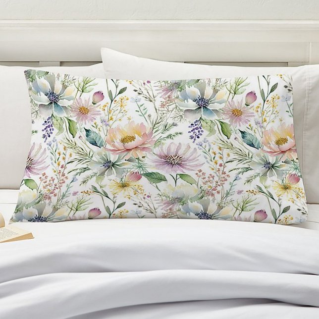 Pretty pastel floral pattern pillowcase (Creator Uploaded)