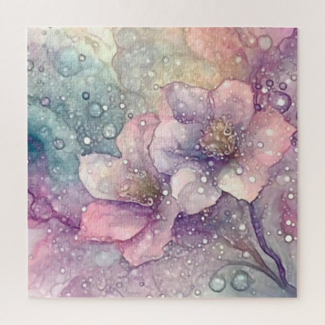 Pretty Pastel Flowers Jigsaw Puzzle (Vertical)