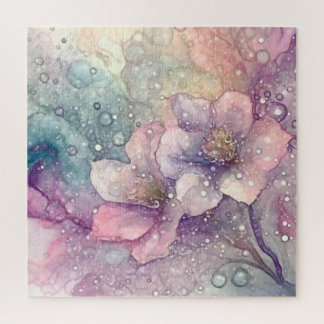 Pretty Pastel Flowers Jigsaw Puzzle