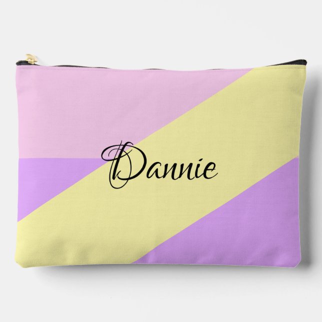 Pretty Pastel Girly Spring Custom  Accessory Pouch (Front)