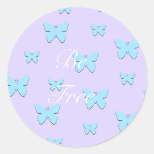 Pretty Pastel Graphic Butterfly Stickers