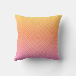 Pretty Pastel Hypnotic Diamond Modern Pop Art Cushion