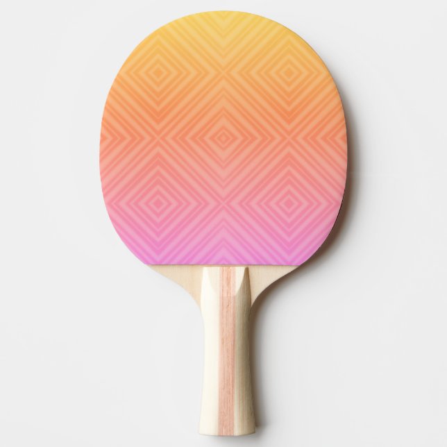 Pretty Pastel Hypnotic Diamond Modern Pop Art  Ping Pong Paddle (Front)