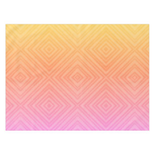 Pretty Pastel Hypnotic Diamond Modern Pop Art Tablecloth