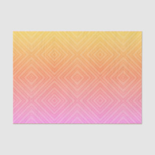 Pretty Pastel Hypnotic Diamond Modern Pop Art Tissue Paper
