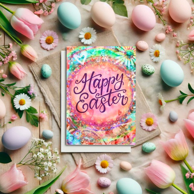 Pretty Pastel Inspirational Inspirivity Easter Card (Creator Uploaded)