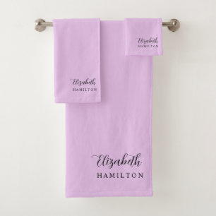 Pretty Pastel Lavender Personalised Bath Set