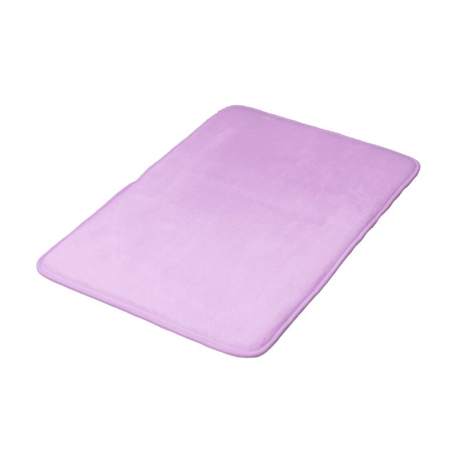 Pretty Pastel Lavender Solid Colour Bath Mat (Angled)