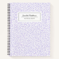 Pretty Pastel Leopard Print Pattern Purple