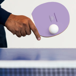 Pretty Pastel Lilac / Lavender / Purple Ping Pong Paddle