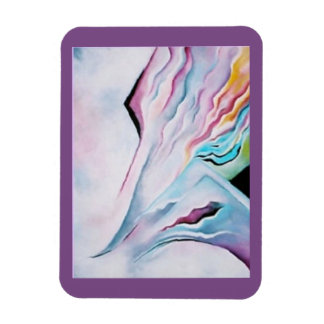 Pretty Pastel Modern Art Kitchen Magnet