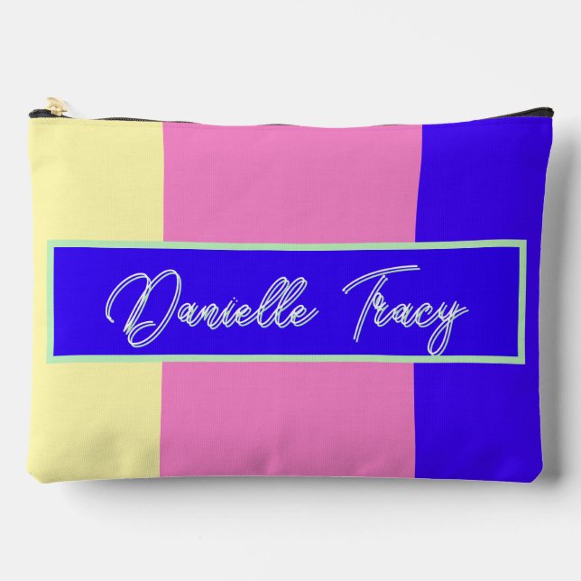  Pretty Pastel Personalised Accessory Pouch (Front)