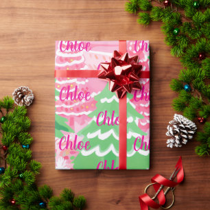 Pretty Pastel Personalised Wrapping Paper