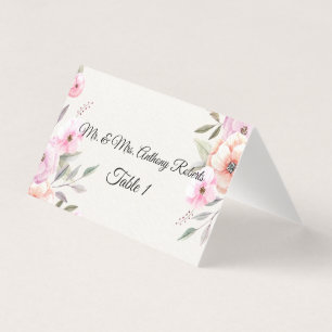 Pretty Pastel Petals Table Numbers