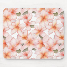 Pretty Pastel Pink Plumeria Frangipani Floral