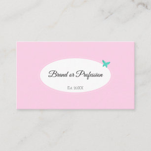 Pretty Pastel Pink with Poto and Appointment List Business Card
