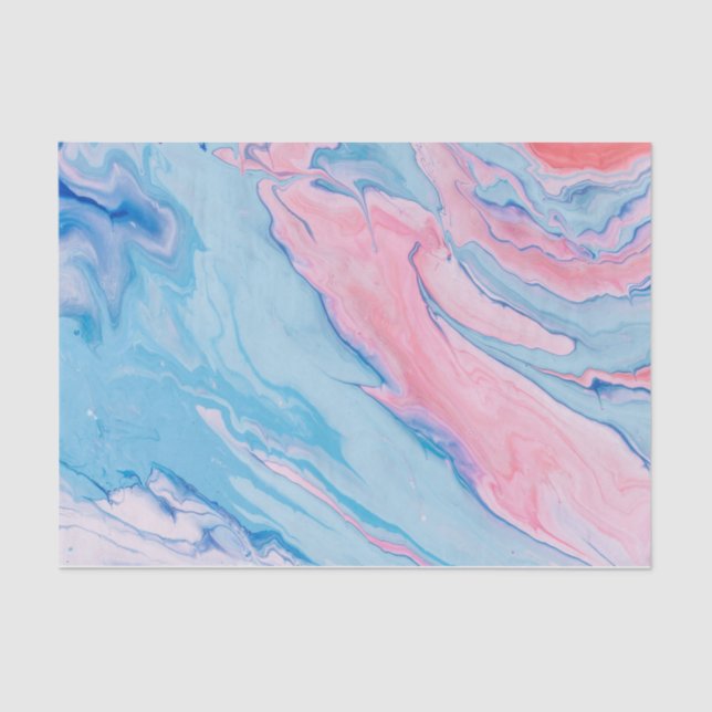 Pretty pastel poured paint tissue paper (Front)