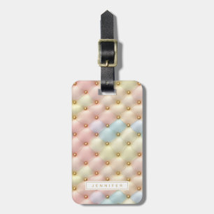 Pretty Pastel Quilt Luggage Tags