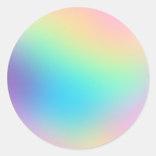 Pretty Pastel Rainbow Gradient Sticker