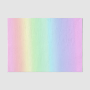 Pretty Pastel Rainbow Gradient Tissue Paper