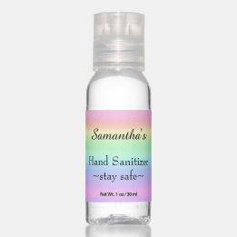 Pretty pastel rainbow gradient Travel Bottle Set