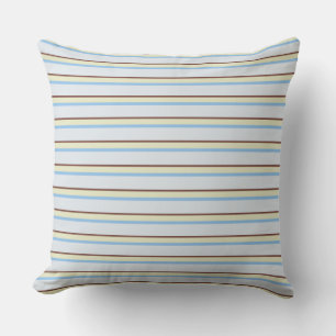 Pretty pastel stripes cushion