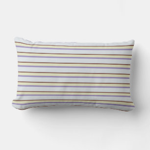 Pretty pastel stripes lumbar cushion