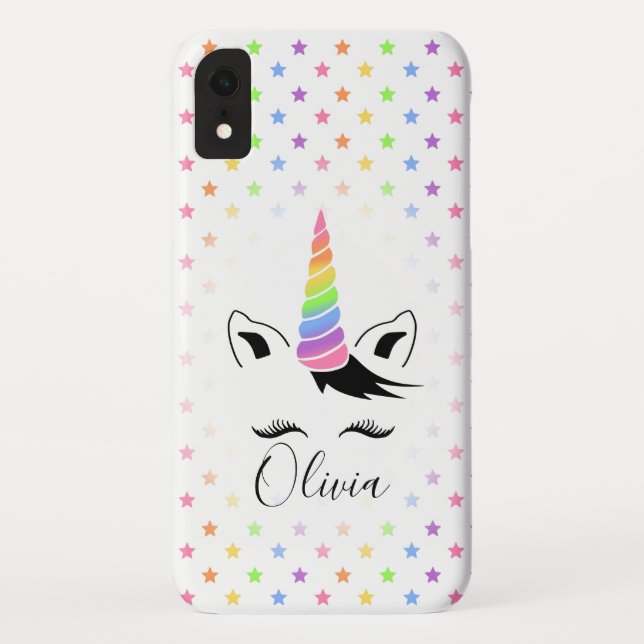 Pretty Pastel Unicorn Case-Mate iPhone Case (Back)