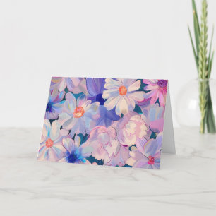 Pretty Pastel Watercolor Floral Note Card