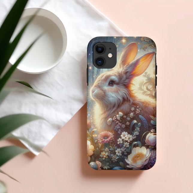 Pretty Pastel Watercolor Woodland Rabbit  Case-Mate iPhone Case (Creator Uploaded)