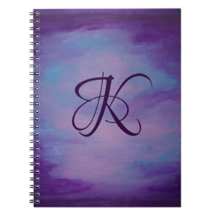 Pretty Pastels   Cute Pink Cloud Purple Blue Sky Notebook