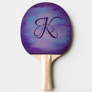 Pretty Pastels Cute Pink Cloud Purple Blue Sky Ping Pong Paddle