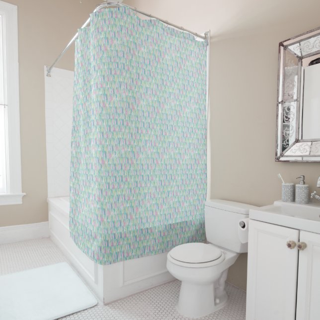 Pretty Pastels Shower Curtain (In Situ)