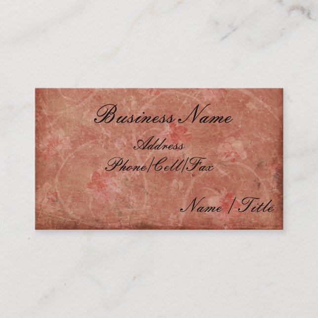 Pretty Pattern Business Card (Front)
