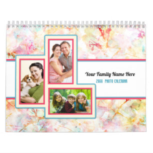 Pretty Patterns Custom  Photo 2021 Calendar