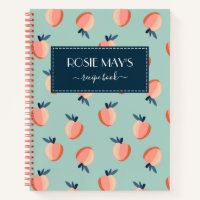 Pretty Peach Pattern Recipe Book