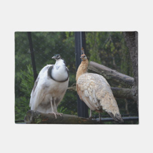 Pretty Peacocks Doormat