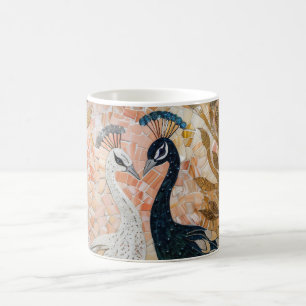 Pretty Peacocks Gold Glam   Coffee Mug