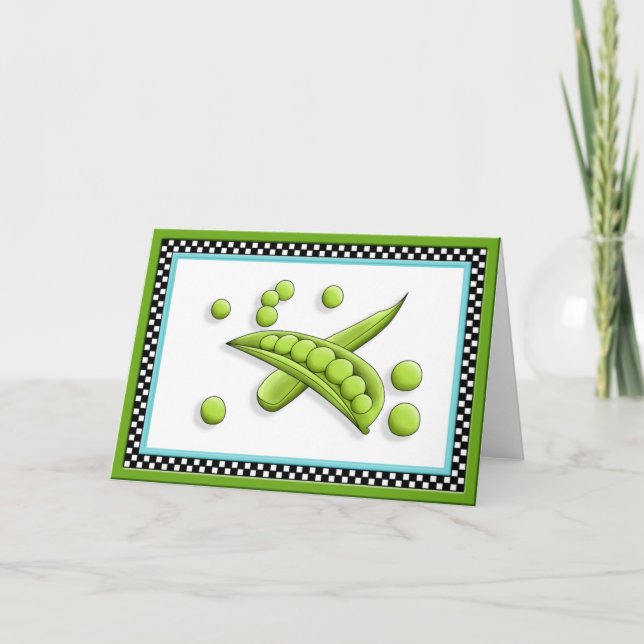 Pretty Peas Greeting Card (Front)