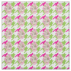 Pretty Perfect pink and green houndstooth