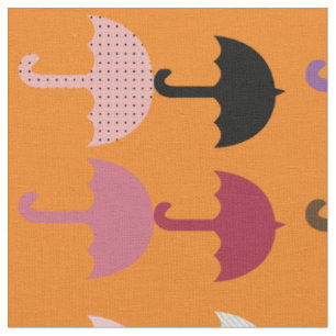 Pretty Perfect Umbrella Beach Weather Pattern Fabric