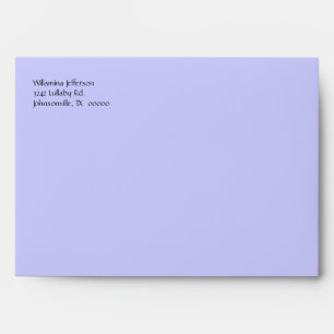 Pretty Periwinkle Blue Polka Dot Envelope