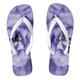 Pretty Periwinkle Flower Thongs