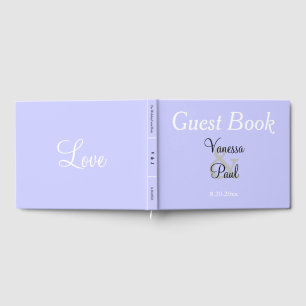 Pretty Periwinkle Wedding Guest Book