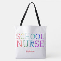 Pretty Personalised School Nurse Typography