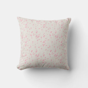 Pretty Petals on Stripes Cushion