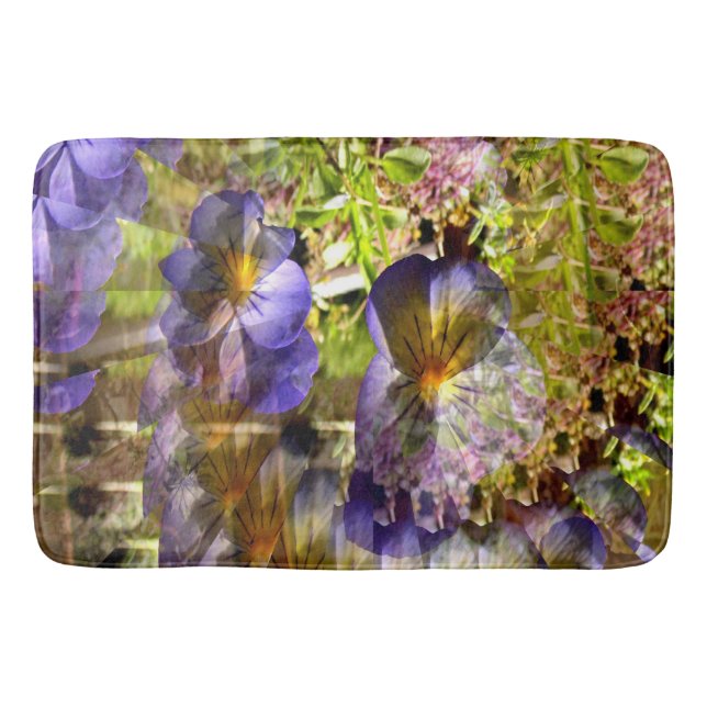 Pretty Petunias...... Bath Mat (Front)