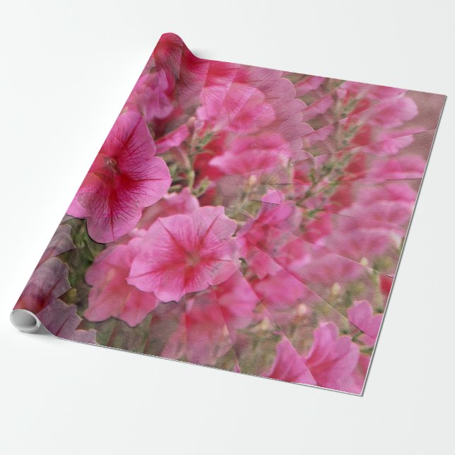 Pretty Petunias..... Wrapping Paper (Unrolled)